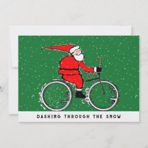 Fietsen Fietser Kerstmis Feestdagenkaart