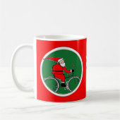 Fietsen Fietser Kerstmis Koffiemok (Links)