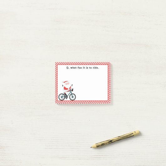 Fietsen Fietser Kerstmis Post-it® Notes (Op bureau)