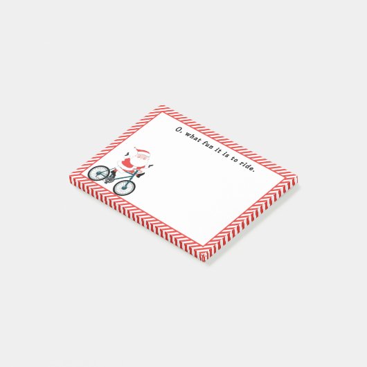 Fietsen Fietser Kerstmis Post-it® Notes (Schuin)