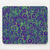 fietsen: fietspatroon muismat (Voorkant)