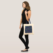 fietsen: fietspatroon tote bag (Voorkant (model))