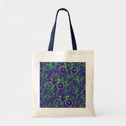 fietsen: fietspatroon tote bag (Voorkant)