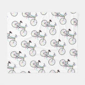 Fietsen, Fietssport, Motivatie woorden Fleece Deken (Voorkant (Horizontaal))