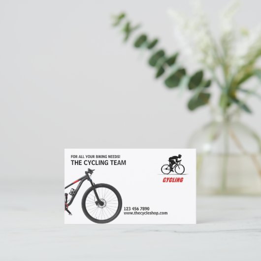 Fietsen & Fietswinkel Visitekaartje (Staand voorkant)