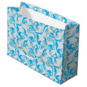 Fietsen Freestyles Pattern.b x4 Offwhite BG Groot Cadeauzakje (Voorkant Gekanteld)