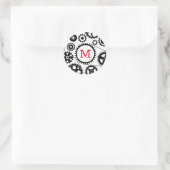 Fietsen Gears INITIAAL Engineer Mechanical Ronde Sticker (Tas)