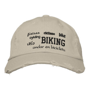 Fietsen - geborduurd Pet