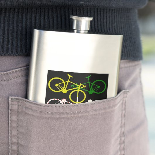 Fietsen Geel Groen Wit Polka-dot truien Flacon (Voorbeeld)