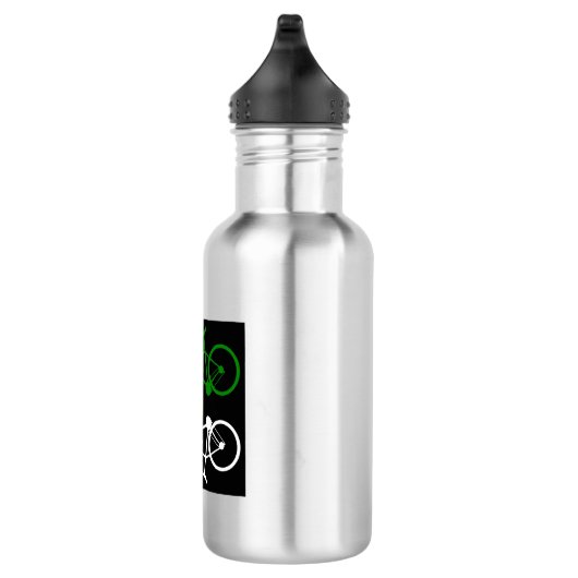 Fietsen Geel Groen Wit Polka-dot truien Waterfles (Rechts)