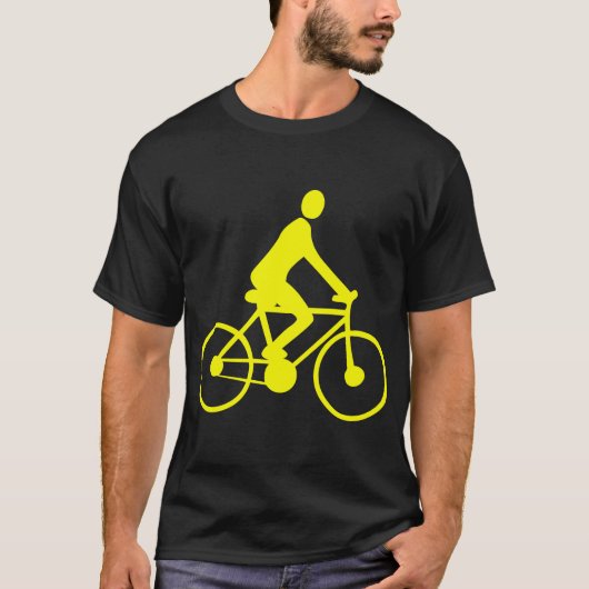 Fietsen - Geel T-shirt (Voorkant)