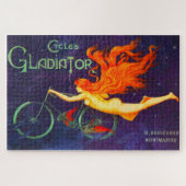 Fietsen Gladiator  Franse fietsen en Poster Legpuzzel (Horizontaal)