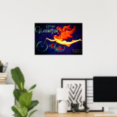  fietsen Gladiator Franse fietsen omkeren Poster (Thuiskantoor)