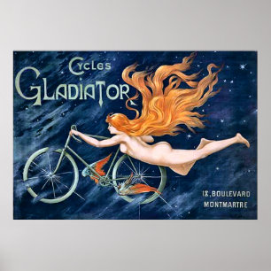 Fietsen Gladiator van Georges Massias Poster