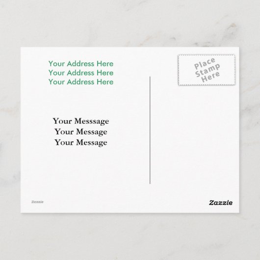 Fietsen - groen briefkaart (Achterkant)