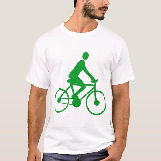Fietsen - Groen gras T-shirt (Voorkant)