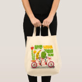 Fietsen groenten en fruit tote bag (Voorkant (product))