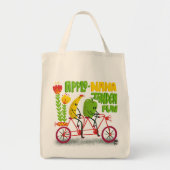 Fietsen groenten en fruit tote bag (Voorkant)