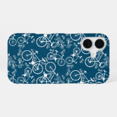 Fietsen groot en klein iPhone 16 hoesje (Achterkant horizontaal)