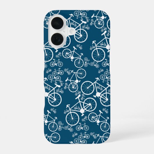 Fietsen groot en klein iPhone 16 hoesje (Achterkant)
