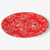 Fietsen Groot en Klein Papieren Bordje (Gekanteld)