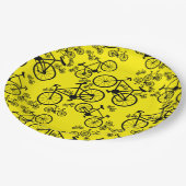 Fietsen Groot en Klein Papieren Bordje (Gekanteld)
