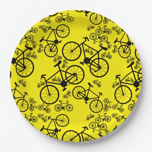 Fietsen Groot en Klein Papieren Bordje (Voorkant)