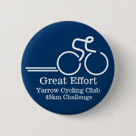 Fietsen grote inspanning competitie knop badge bla ronde button 5,7 cm