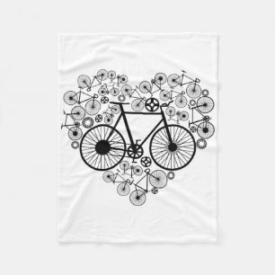 Fietsen Hart Shirt Schattig Mtb Weg Race Rijden Li Fleece Deken