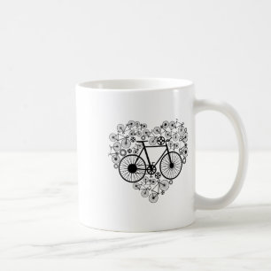 Fietsen Hart Shirt Schattig Mtb Weg Race Rijden Li Koffiemok