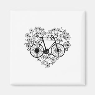 Fietsen Hart Shirt Schattig Mtb Weg Race Rijden Li Magneet