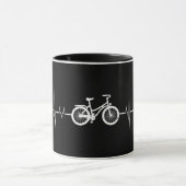 Fietsen Hartslag- Fiets Liefde Fietsen Mok (Midden)
