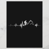 Fietsen, hartslag, racen, fietsenbergen flyer (Voorkant)