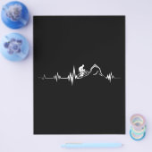 Fietsen, hartslag, racen, fietsenbergen flyer (Enkel)