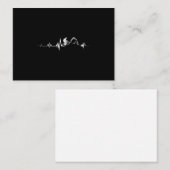 Fietsen, hartslag, racen, fietsenbergen notitiekaartje (Voorkant / Achterkant)