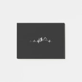 Fietsen, hartslag, racen, fietsenbergen post-it® notes (Voorkant)