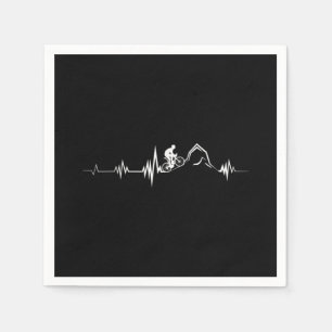 Fietsen, hartslag, racen, fietsenbergen servet