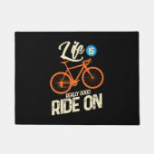 Fietsen - Het leven is echt goed op weg Deurmat (Voorkant)