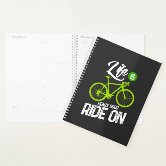 Fietsen - Het leven is echt goed op weg Planner (Display)