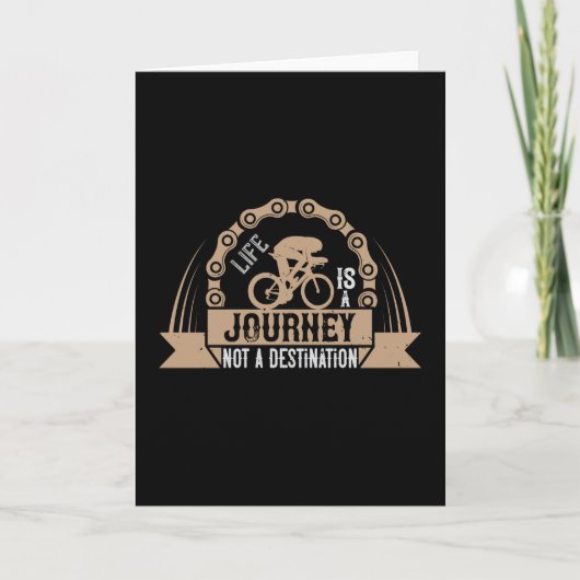 Fietsen - Het leven is een reis Kaart (Voorkant)