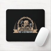 Fietsen - Het leven is een reis Muismat (Met muis)