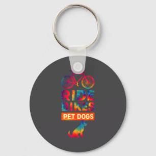 Fietsen Honden Aaien Fietsen Fietsen Honden Liefhe Sleutelhanger