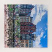 Fietsen Houses Along Amsterdam Canal Nederland Legpuzzel (Horizontaal)