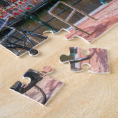 Fietsen Houses Along Amsterdam Canal Nederland Legpuzzel (Zijkant)