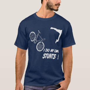 Fietsen, humor van ongelukken met fietsen, grappig t-shirt