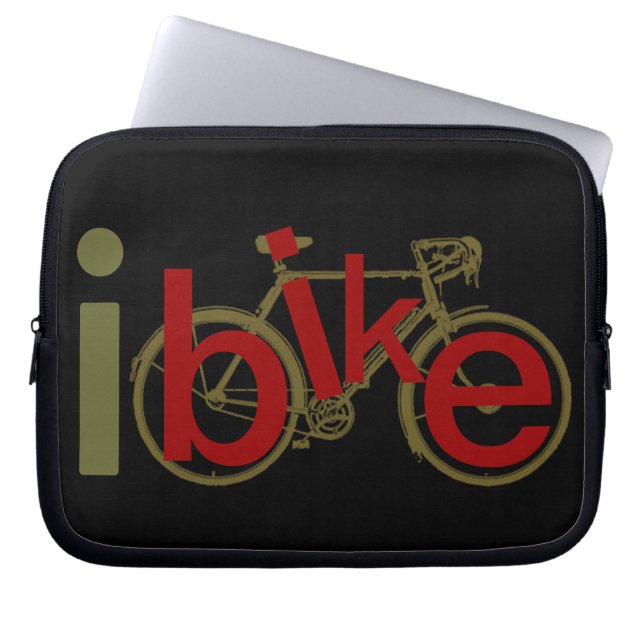 fietsen ~ ibike laptop sleeve (Voorkant)