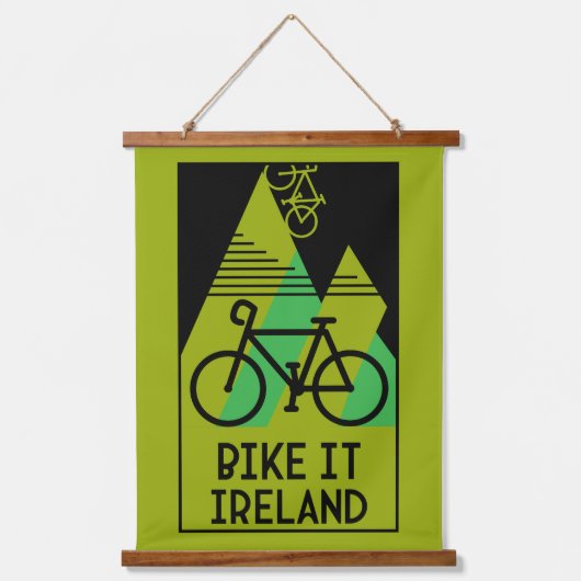 Fietsen Ierland Hangend Wandkleed (Voorkant)