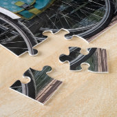Fietsen in Amsterdam. Jigzaag Puzzle Legpuzzel (Zijkant)