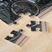 Fietsen in Amsterdam. Legpuzzel (Zijkant)