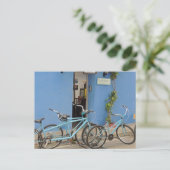 Fietsen in Cartagena Colombia Briefkaart (Staand voorkant)